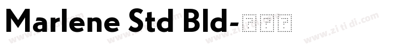 Marlene Std Bld字体转换